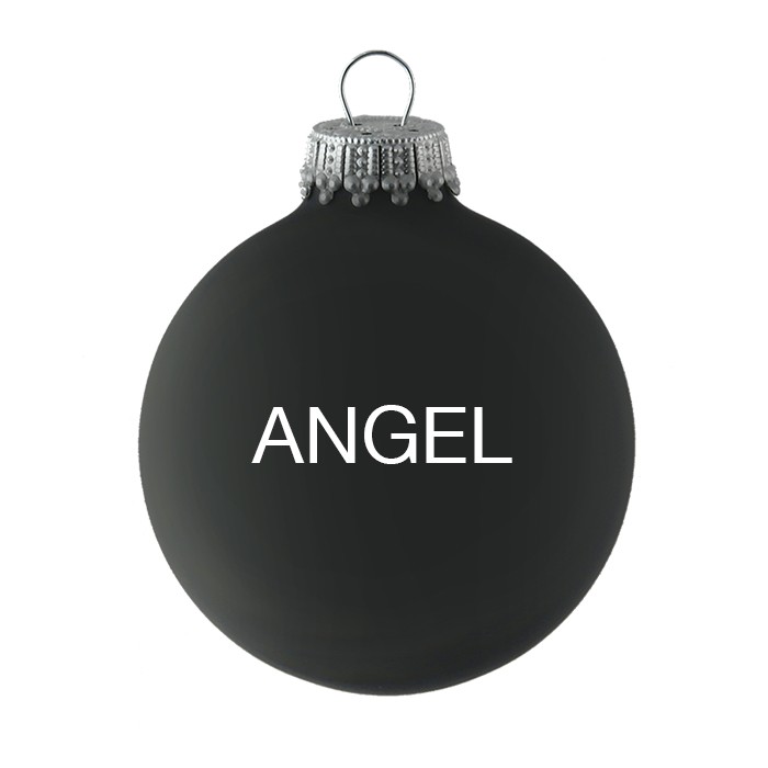 Christmas ornaments-Black-ANGEL