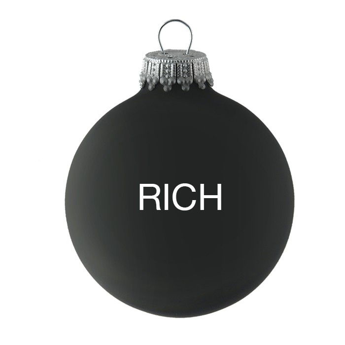 Christmas ornaments-Black-RICH