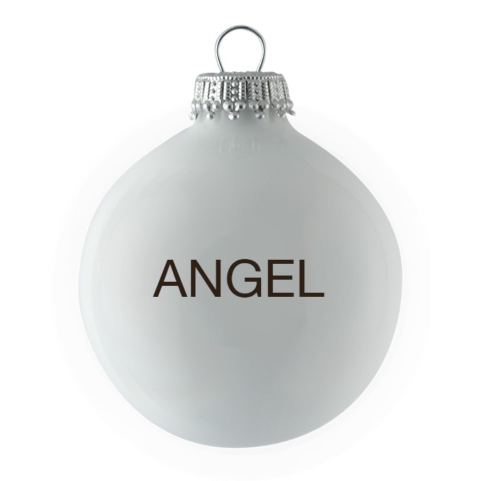 Christmas ornaments-White-ANGEL