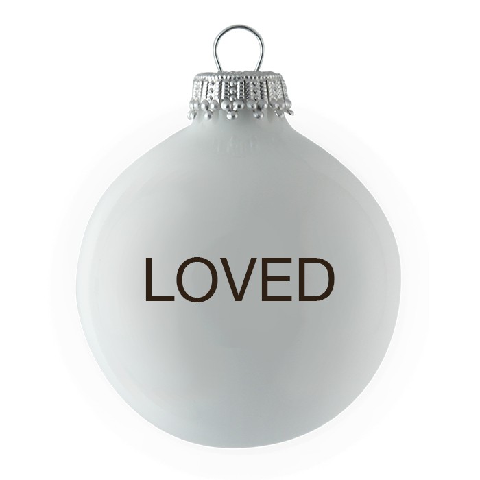 Christmas ornaments-White-LOVED