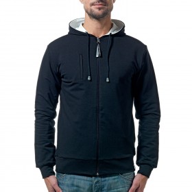 Man's black&white hoodie